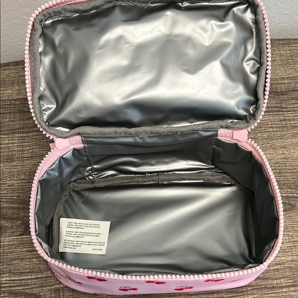 Madden Girl | Double Cosmetic Bag w/ Heart Cherry Bag Charm 🍒 - Picture 4 of 12